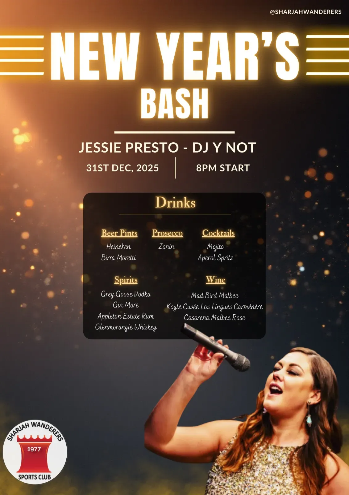 SWSC New Year’s Eve Party Drinks.